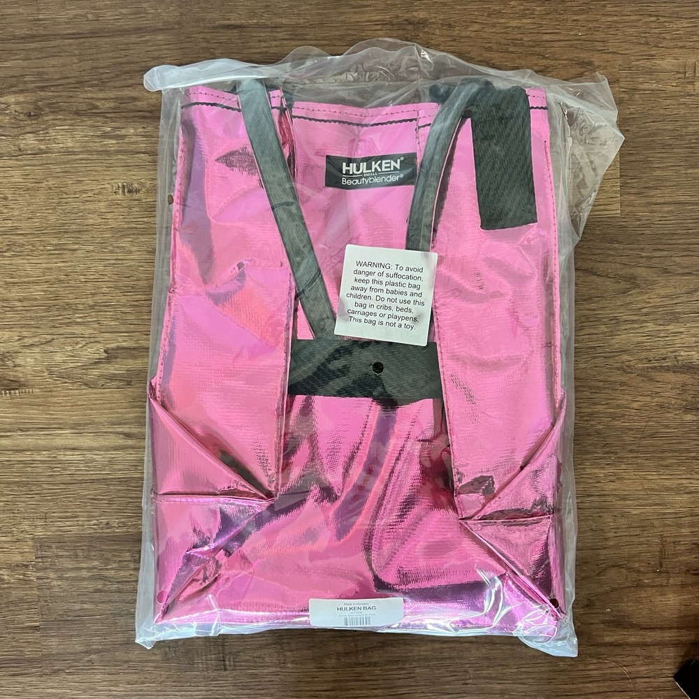NEW Hulken LIMITED EDITION BeautyBlender Pink Tote Small Wheeled Bag